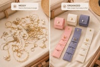 Image 2 of Tiny Travel Jewelry pouch (3 color choices)