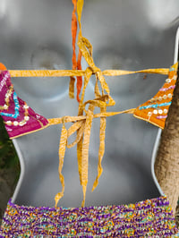 Image 6 of Bralette halter neck top rust 2