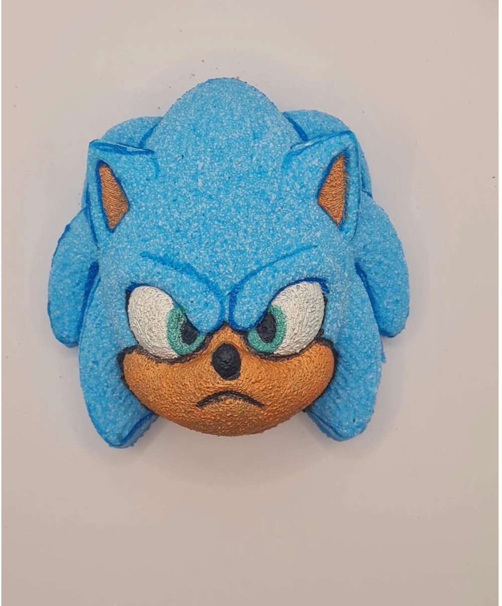 Image of Blue hedgehog bath bomb