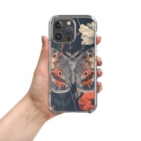 Image 1 of Grunge Goth Style Cottagecore Moth Clear Case for iPhone®