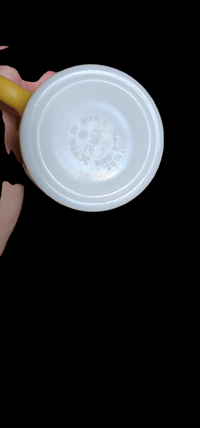 Image 5 of Set of 3 Pyrex Yellow Foulard Atomic Starburst Mugs 