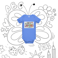 Image 4 of Baby short sleeve one piece (SHE IS STRONG)