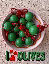 Image 3 of OLIVE KEY CHARM 