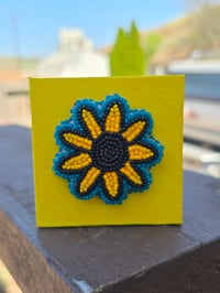 Image 1 of Sunflower Beaded Canvas 