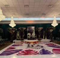 Image 4 of Tall Gold and white backdrop For Rent Only 180*270cm