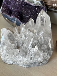 Image 9 of Clear Quartz Points Cluster Statement Piece #2446