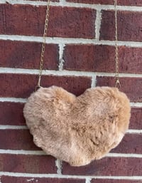 Brown Heart Purse