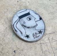 Image 2 of Smoking Sailor Brooch