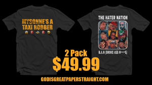 Image of Taxi Robber / Hater Nation Tee (2pack)