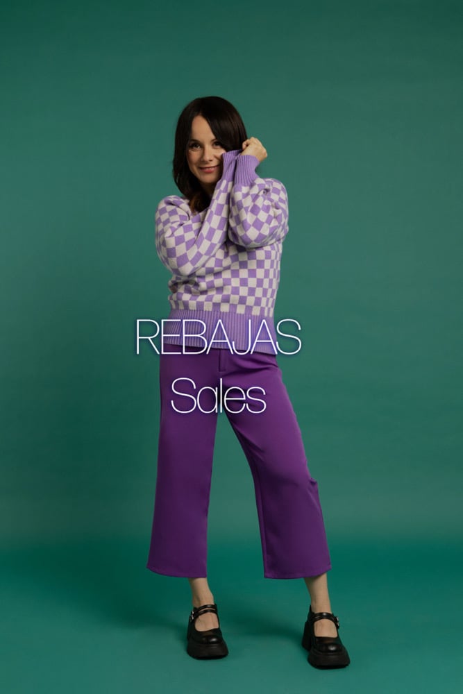 Image of REBAJAS-SALES 40% Jersey malva y blanco