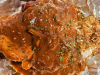 Image 2 of Grilled & Smothered Pork Chop 