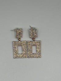 Image 2 of Small dimante earrings