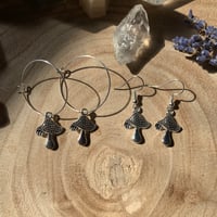 Image 1 of Mushroom Charm Earrings 