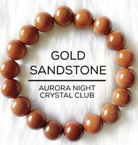 Gold Sandstone Crystal Bracelet 