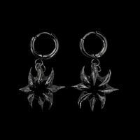 black spiky earrings