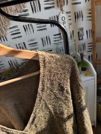 Image 2 of Deep v metallic sweater 