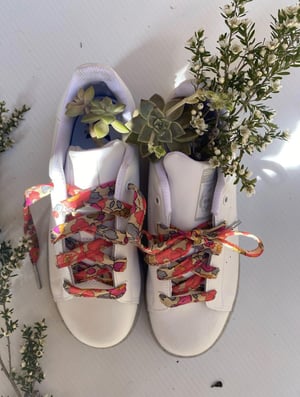 Image of Liberty Print Shoelaces - Betsy Berry Fluro
