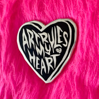 Image 1 of Art Rules Hard Enamel Pin