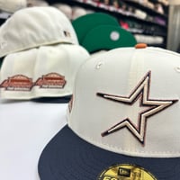 Image 1 of New Era 59Fifty Chrome / Navy / Rust/ Green UV