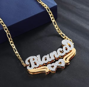 Double plated nameplate 