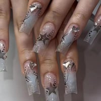 Image 23 of 24Pcs Long Coffin French Ballet Press on Nails