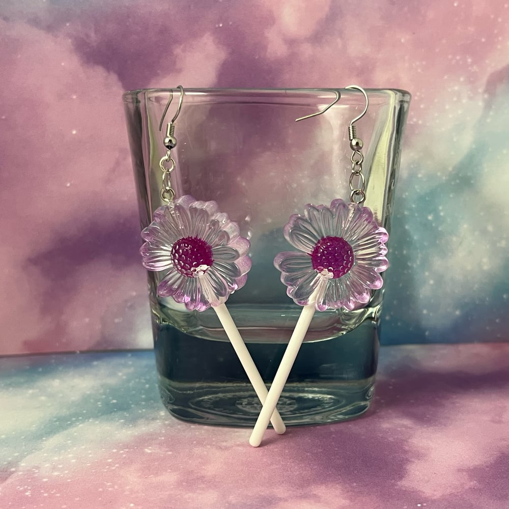 Image of Flower Lolipop Earrings