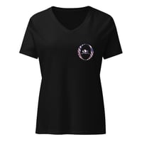 Image 2 of Women’s relaxed v-neck awful lot of mafia ish t-shirt