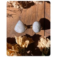 Image 4 of Solid Brass Moonstone Rings