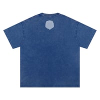 Image 2 of Get Use 2 It Snow Washed Oversized T-shirt Blue