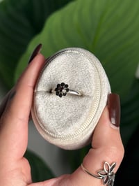 Image 2 of .925 SS SMOKEY QUARTZ RING ADJUSTABLE SIZES 5-12