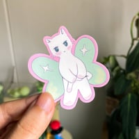 Image of Ghost Butterfly Kitty Sticker