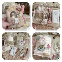 Image 2 of vintage style quilted vintage lace slow stitch kit sewing book