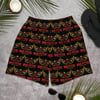 Black, Red, and Gold Athletic Shorts