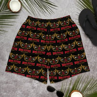Image 1 of Black, Red, and Gold Athletic Shorts