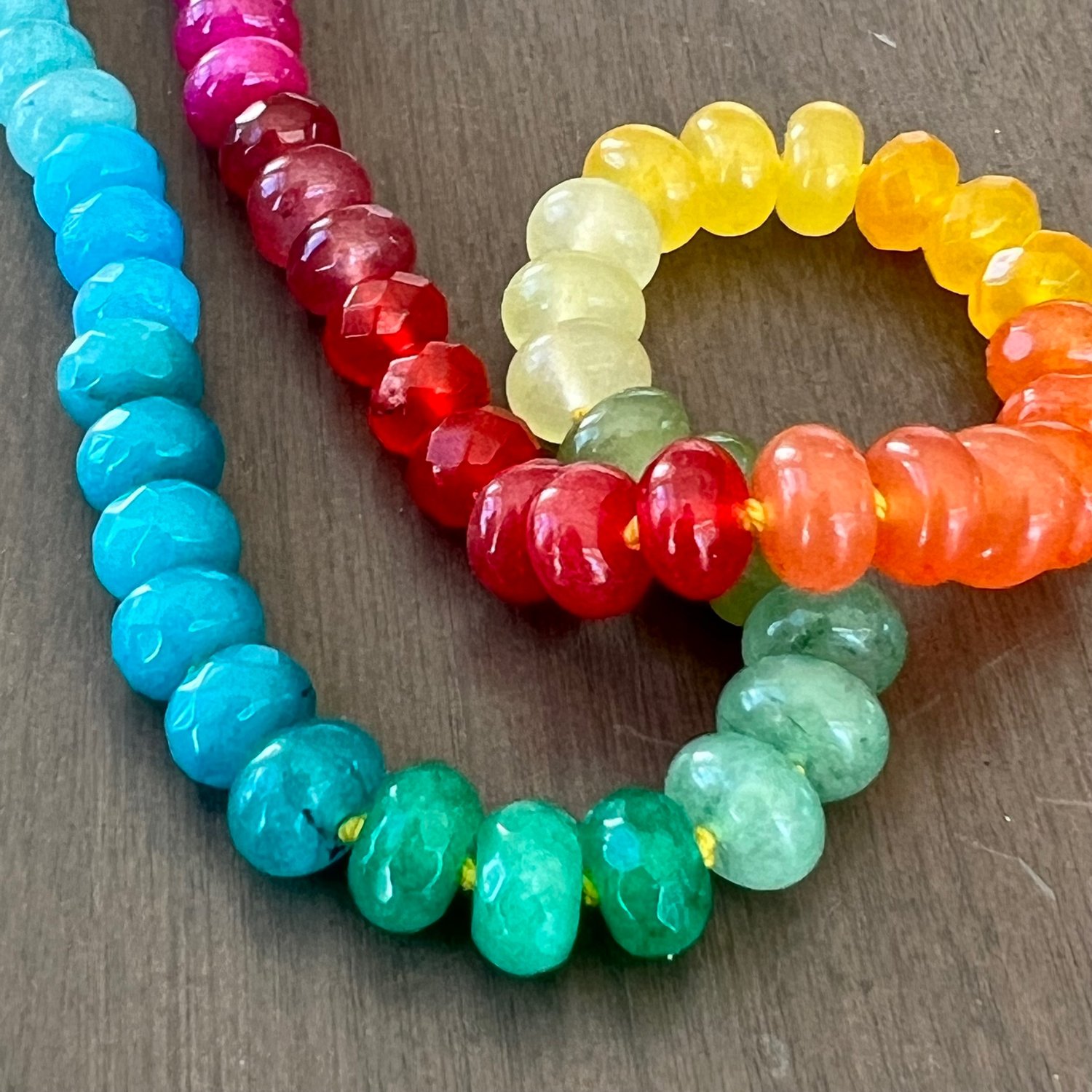 Image of Rainbow Jade Necklace 2