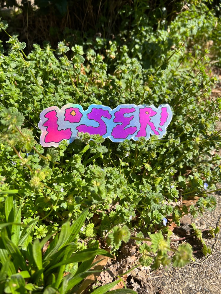 Image of loser! bumper sticker