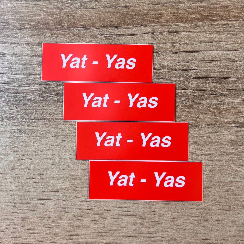 Yat-Yas Hardhat sticker