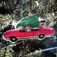 Image 1 of Santa Shark Ornament