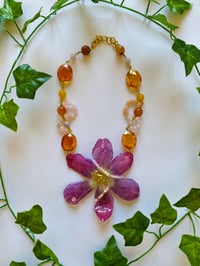 Image 2 of 💜🌼Golden Hour Tulip🌼💜  Necklace 