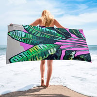 Image 1 of Banana Leaves Beach Towel
