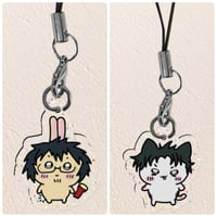 PREORDER Death Mark Yashiki & Mashita Chiikawa style phone charm set