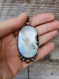 Image 1 of Rainbow Moonstone with Black Tourmaline