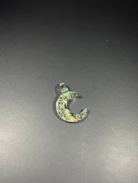 Image 3 of Small UV Crushed Opal Moon