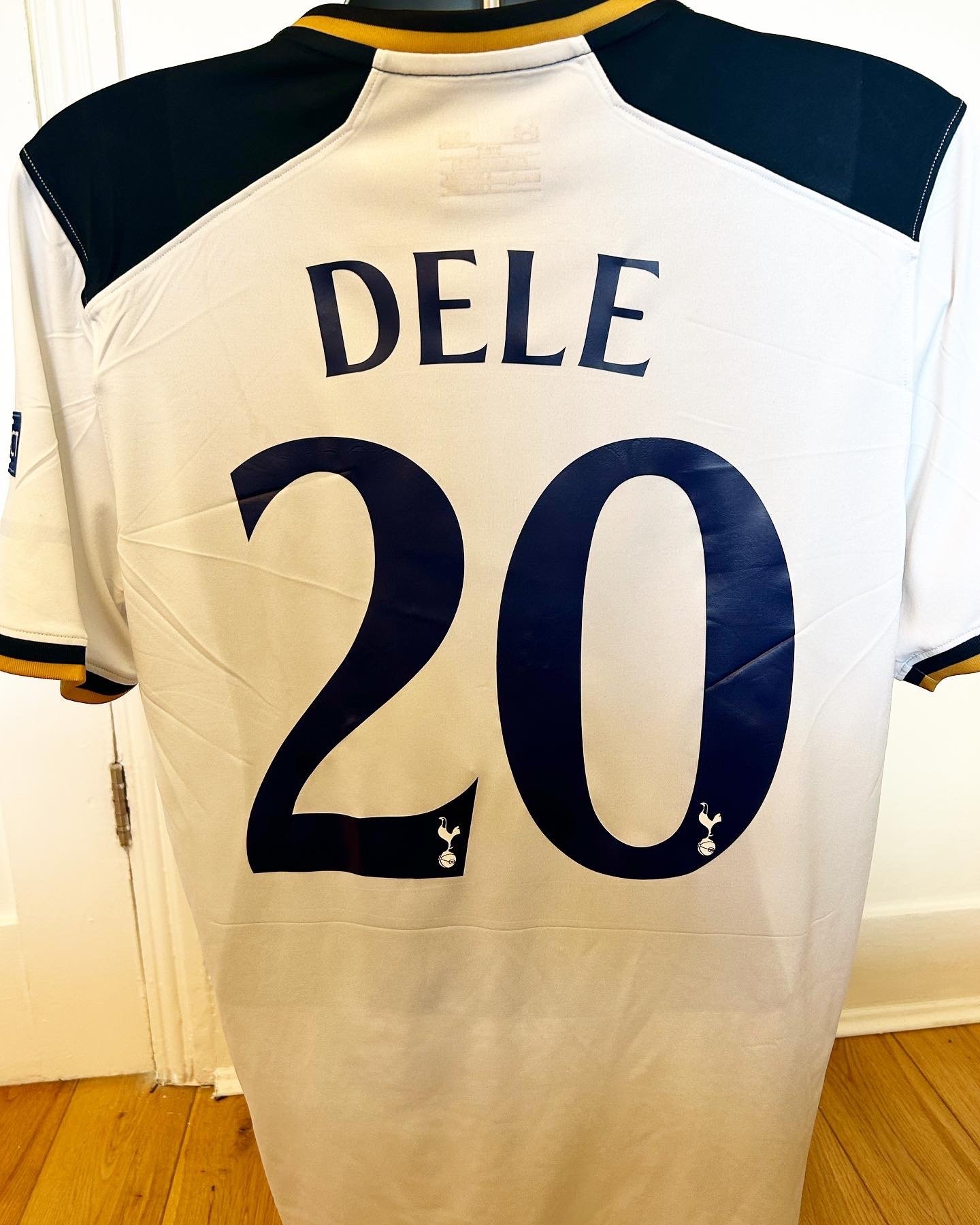 Image of Tottenham Hotspur “DELE 20” 2016/17 Home Shirt + UCL patches (L)