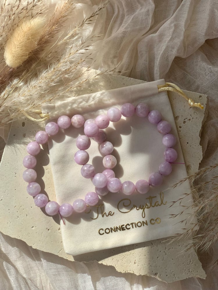 Image of Kunzite Bracelets Lge Beads 