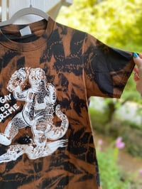 Image 3 of SMALL Be Gay Do Crime Godzilla Bleach Dye Shirt H15