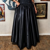 Image 2 of Duchess Skirt in Black Satin - The Golden Hour Collection