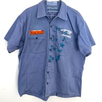Image 1 of recyled cotton blue ss : XL