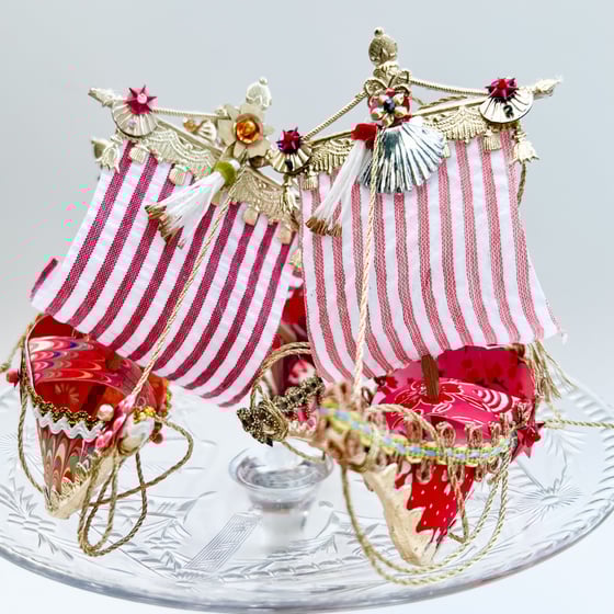 Image of Ship of Dreams- Red & White Sails