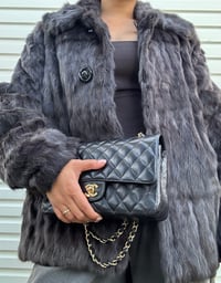 Image 1 of Vintage Black Fur Coat